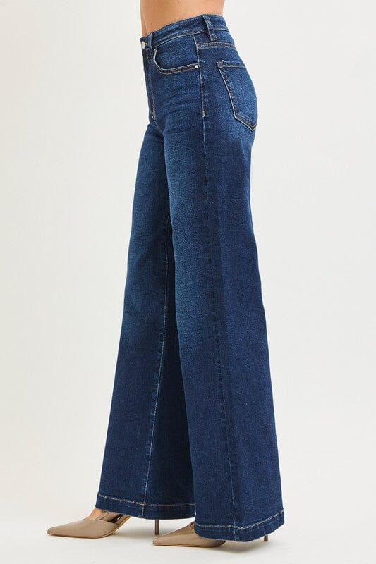RISEN Tall High-Rise Wide Leg Jeans - Dark Wash (33" Inseam)