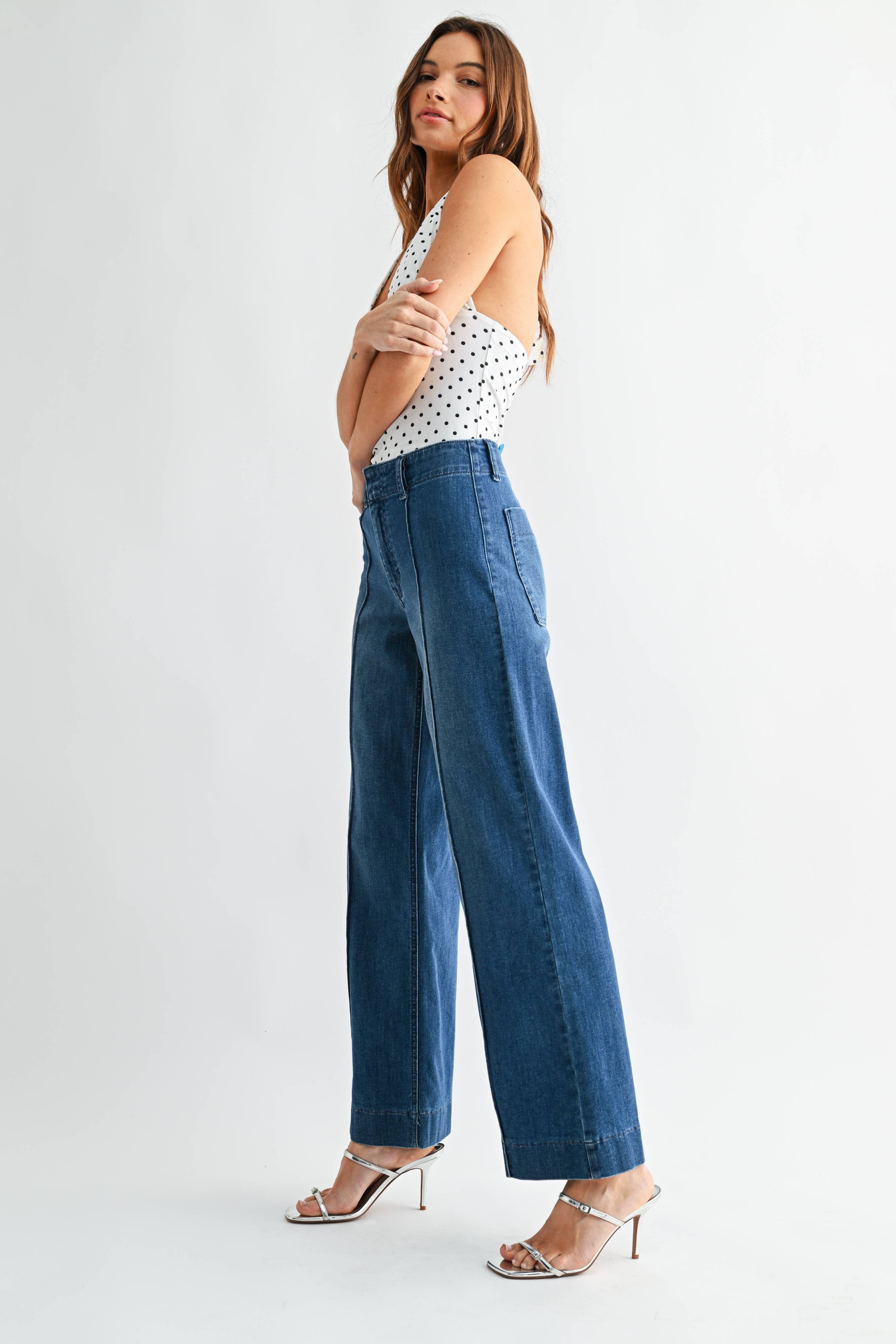 DP835 - MD - Pintuck Trouser Wide Leg