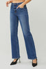 RISEN Dark Wash High Rise Straight Jeans