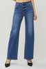 RISEN Dark Wash High Rise Straight Jeans