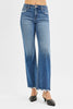 RISEN Tummy Control High Rise Ankle Straight Jeans
