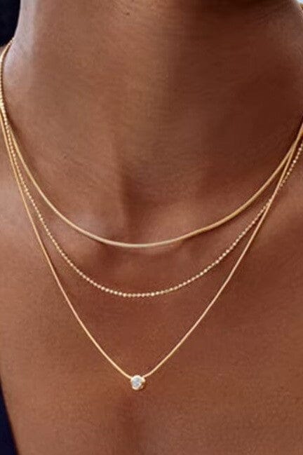 18k Gold Dipped Layered Necklace