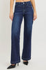 RISEN Tummy Control Mid Rise Wide Leg Jeans