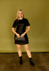 Black Faux Leather Mini Dress