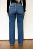 RISEN Dark Wash High Rise Straight Jeans