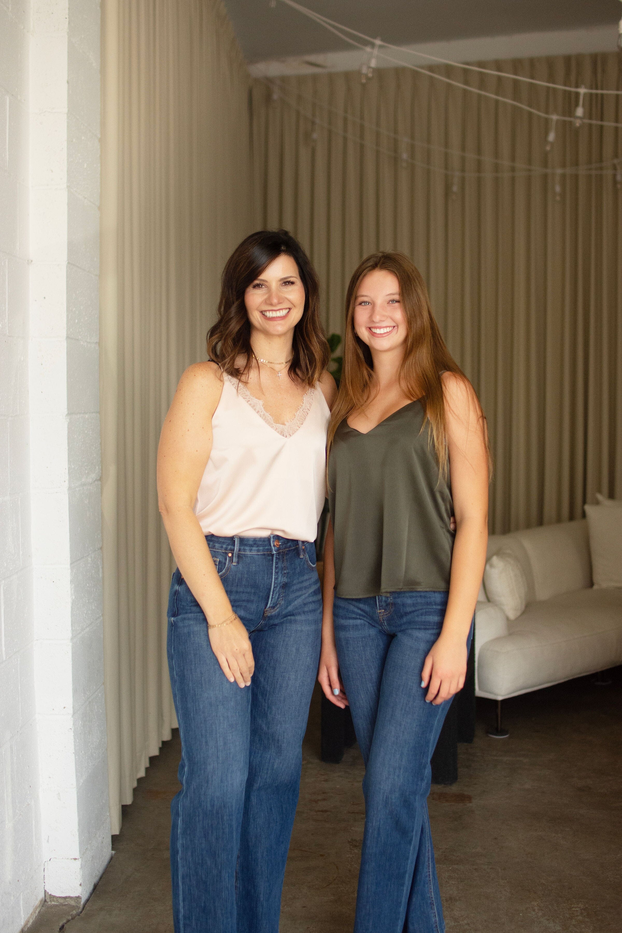 Dark Olive Two-Way Sleeveless Camisole